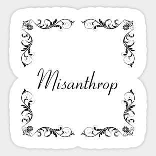 Schnoerkel - Misanthrop Sticker